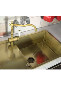 Мойка для кухни ZORG SZR-5080-BRONZE квадратная (бронза).