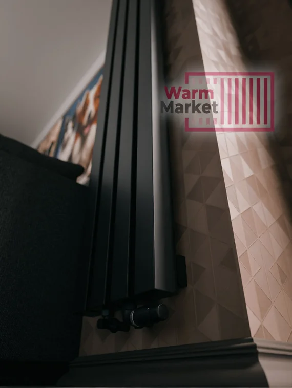 Axxinot Verde 60х60 V - вертикальный радиатор высотой 1250 мм, 3 секции