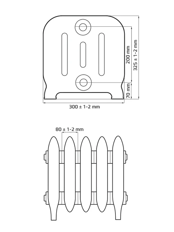 Bolton - чугунный дизайн радиатор