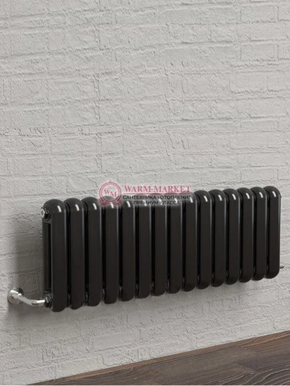Трубчатый стальной радиатор Solira 2030 Elis, N69 нижнее подключение, черный