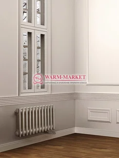 Трубчатый радиатор Dia Norm 3037-12 секций, трехтрубный с боковым подключением.