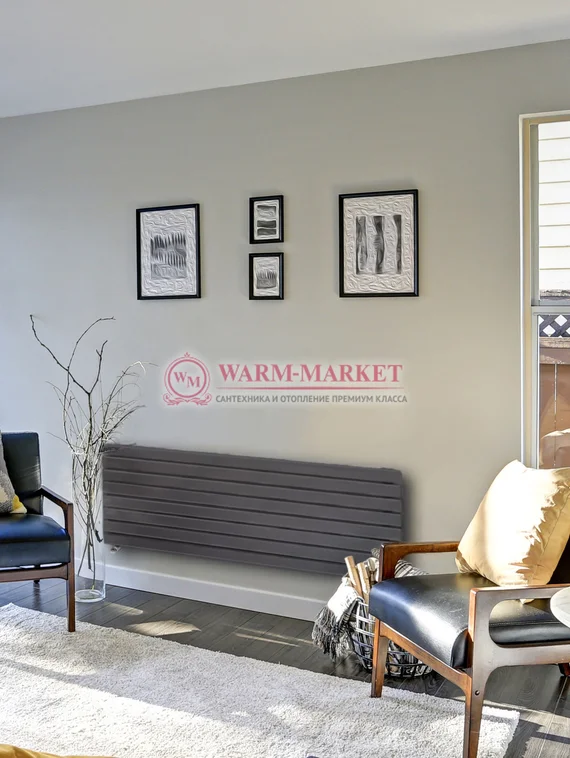 StrongHot H 30х60 - горизонтальный стальной трубчатый радиатор шириной 1500 мм, 12 секций