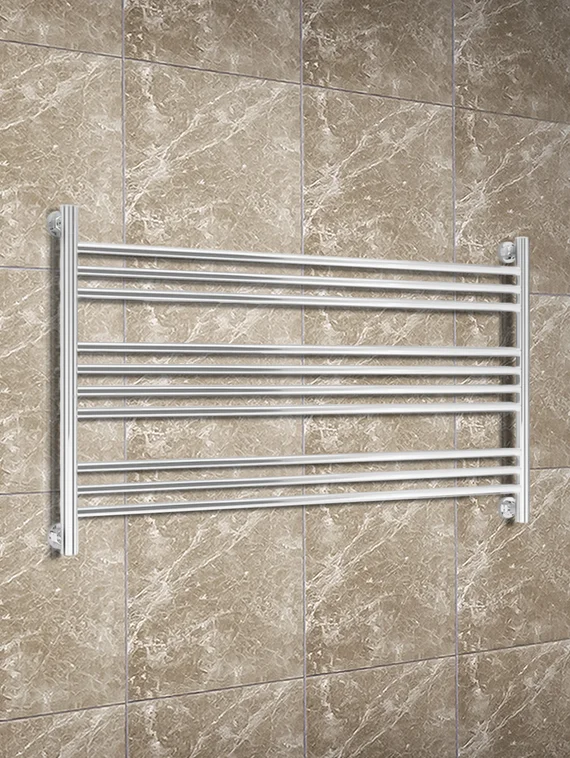 Bogema L White - белый водяной полотенцесушитель горизонтальной формы