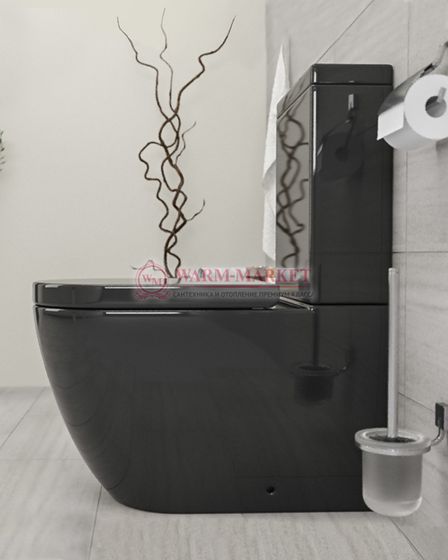 Унитаз Nilo 2301 nero черный глянцевый