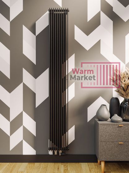 Вертикальный трубчатый радиатор KZTO Paralleli v2 1284 шаг 25