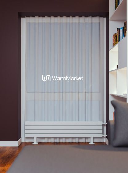 Bareng Temper ZN 1250 - напольный трубчатый радиатор шириной 1250 мм, боковое подключение