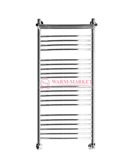 Bogema 2 (дуга) - водяной полотенцесушитель с полкой из нержавеющей стали