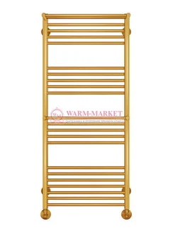 Аврора П22-3 - водяной полотенцесушитель с двумя полками, нижнее подключение, цвет золото