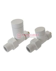 Комплект клапанов с ручной регулировкой Прямой  Elegant 6042 Белый