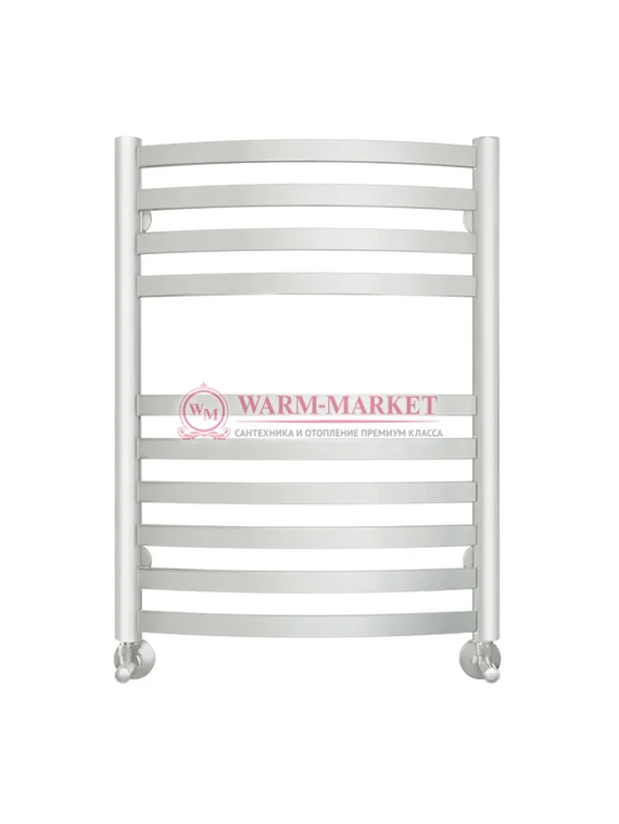 Авиэль - водяной полотенцесушитель с нижним подключением, белый