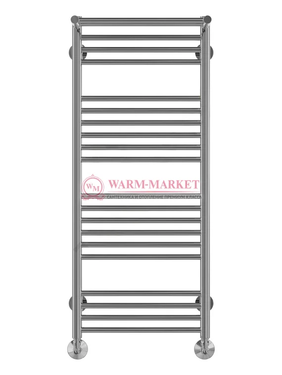 Аврора П20-2 - водяной полотенцесушитель с полкой, нижнее подключение, белый