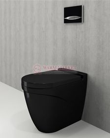 Унитаз приставной Bocchi Taormina Arch черный глянцевый