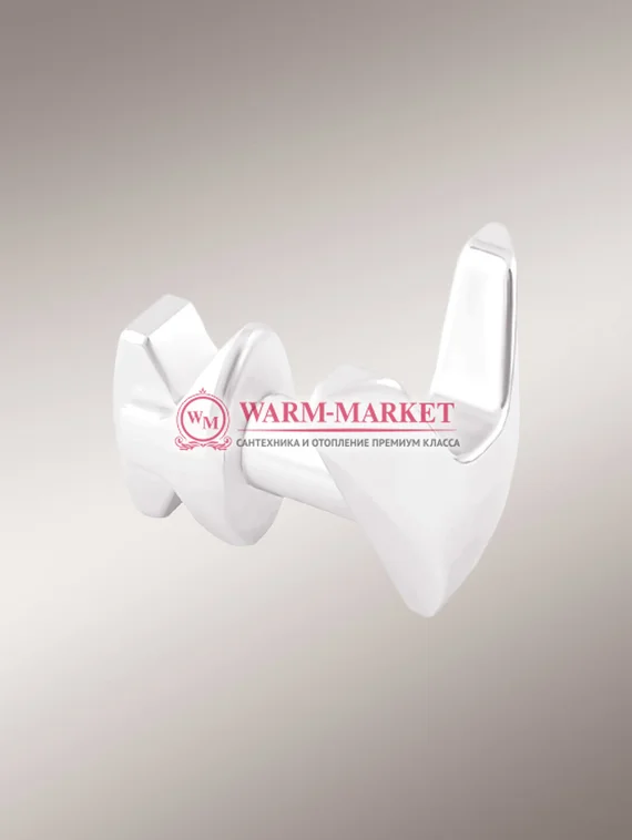 Крючок v-образный для полотенцесушителей и радиаторов белого цвета