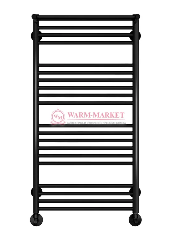 Аврора П20-3 - электрический полотенцесушитель с полкой, черный