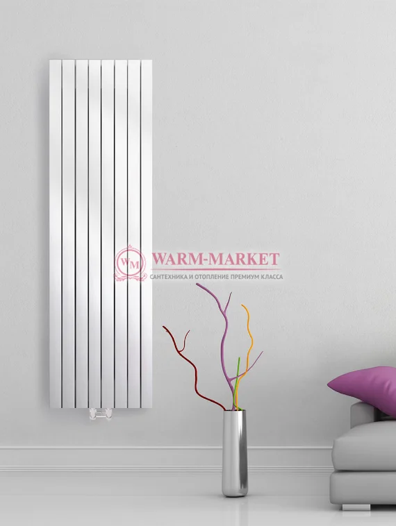 Steel V 50х30 1000 - вертикальный трубчатый дизайн-радиатор, 12 секций