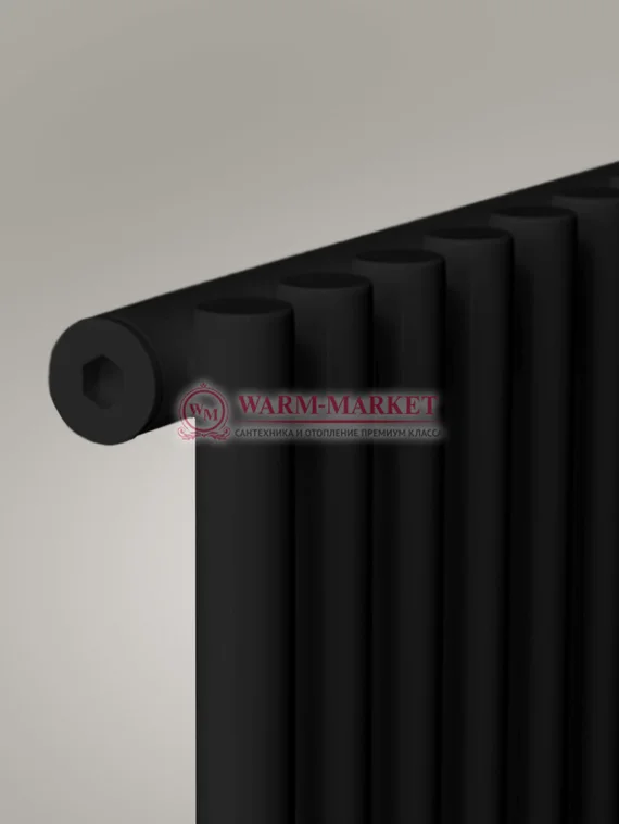 Garmonia A25 V1 - вертикальный трубчатый радиатор высотой 1784 мм черного цвета