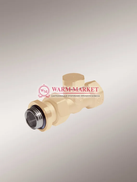 Purmo вентиль перекрывной прямой ½ МТВ 132 черный коричневый