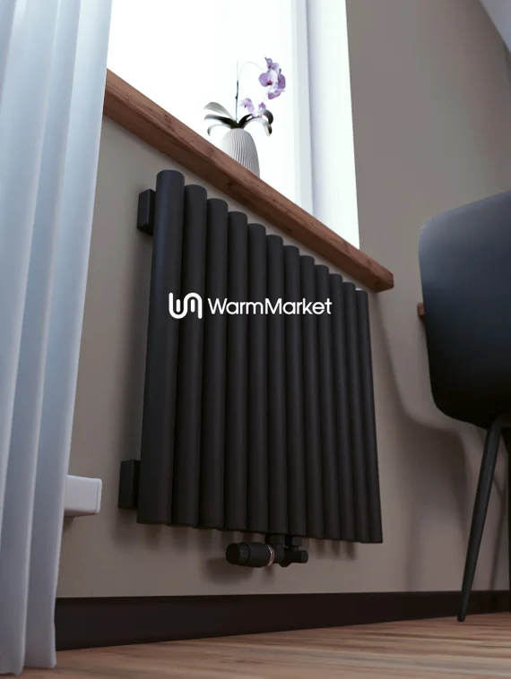 Bareng Monte V 900 - вертикальный трубчатый радиатор высотой 900 мм, нижнее центральное подключение