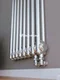 Axxinot Sentir Chrome 2180 - вертикальный трубчатый радиатор, нижнее подключение с термовентилем N69 твв