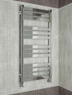 Latte  - водяной дизайн полотенцесушитель с квадратными вертикалями.