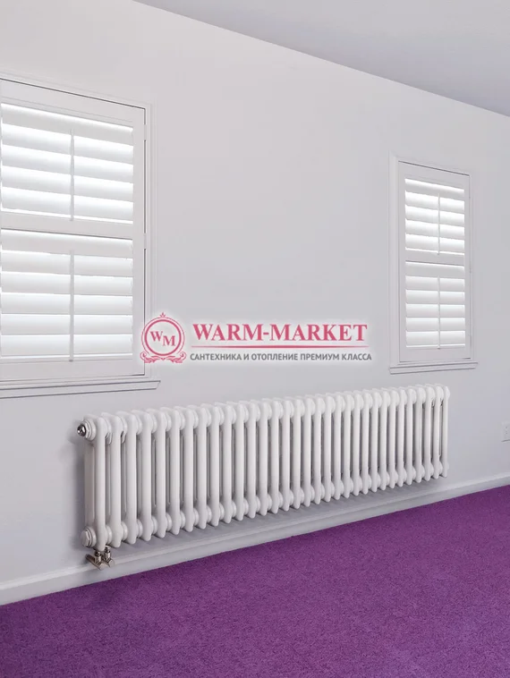 Трубчатый радиатор Dia Norm 2057-30 секций, двухтрубный с нижним правым/левым подключением.