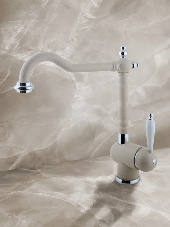 Timo Morea Sandy  - смеситель для кухонной мойки в стиле ретро