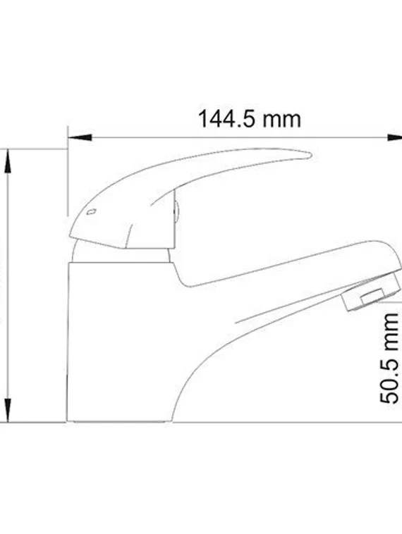 Смеситель для умывальника черный Isen 2603-Bl