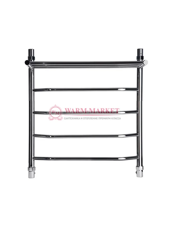 Galant 6 (трапеция) - водяной полотенцесушитель с полкой из нержавеющей стали