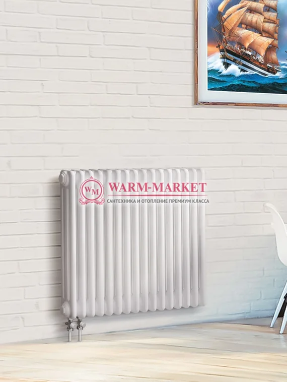 Трубчатый радиатор Dia Norm 3057 трехтрубный, нижнее правое/левое подключение