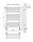 Аврора П16-3 - водяной полотенцесушитель с полкой, нижнее подключение, белый