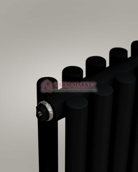 Garmonia A25 V2 - вертикальный трубчатый радиатор высотой 1784 мм черного цвета