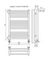 Аврора П16-3 - электрический полотенцесушитель с полкой