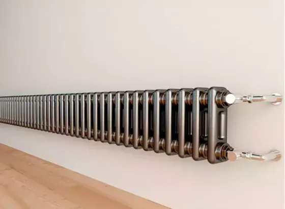 Трубчатый радиатор Zehnder Charleston Technoline 3026 в цвете прозрачный лак