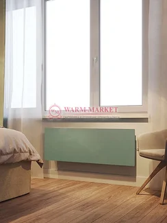 Горизонтальный дизайн-радиатор DRH высотой 500 мм, глубиной 105 мм