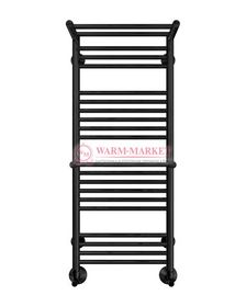 Аврора П20-2 - водяной полотенцесушитель с двумя полками, нижнее подключение, черный