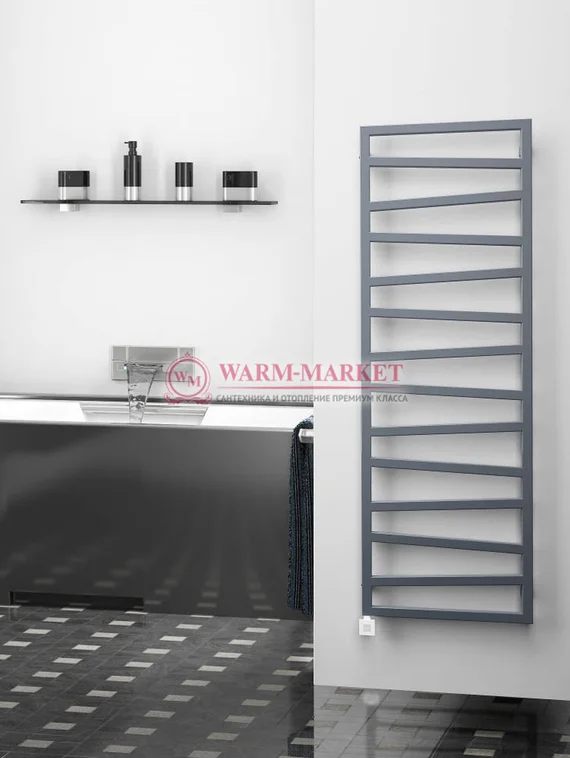 Quadro Zigzag "Реплика" - электрический дизайн-полотенцесушитель с терморегулятором