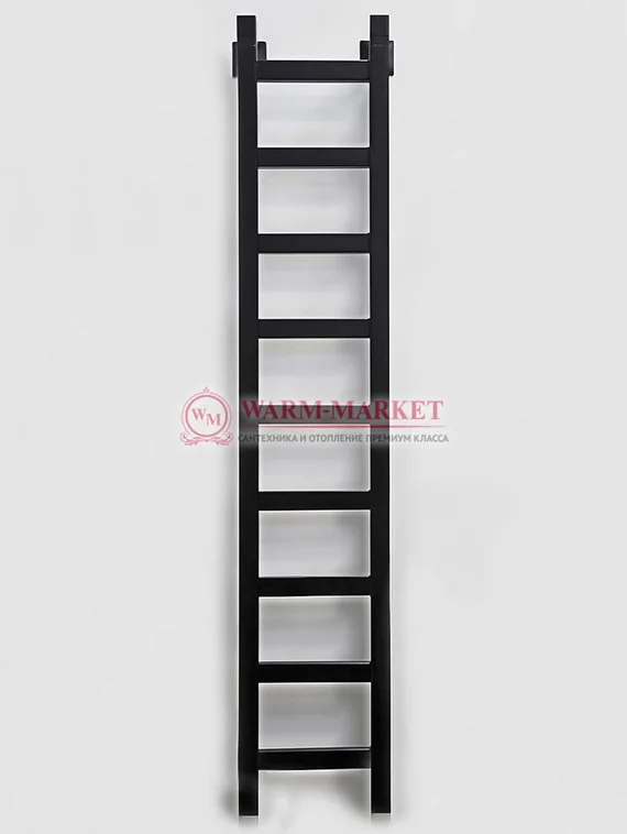 Quadro EQ1 - узкий электрический дизайн-полотенцесушитель с терморегулятором из нержавеющей стали