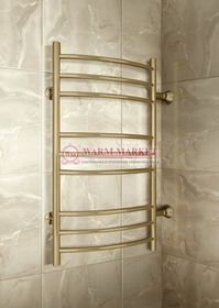 Warmer B Classic 700х500х500 - 9 перекладин полотенцесушитель с боковым подключением, античная бронза