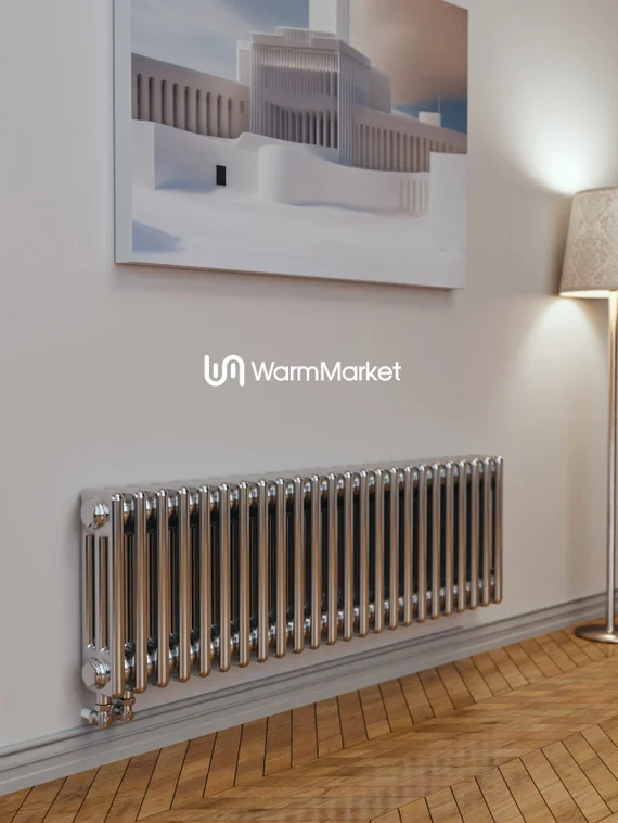 Axxinot Sentir Chrome 3037 - стальной трубчатый радиатор, нижнее подключение N69