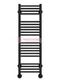 Аврора П20-1 - водяной полотенцесушитель, нижнее подключение, черный
