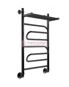 Virazh-2 - электрический дизайн-полотенцесушитель с полкой из нержавеющей стали