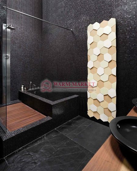 Вертикальный дизайн радиатор Caleido Honey