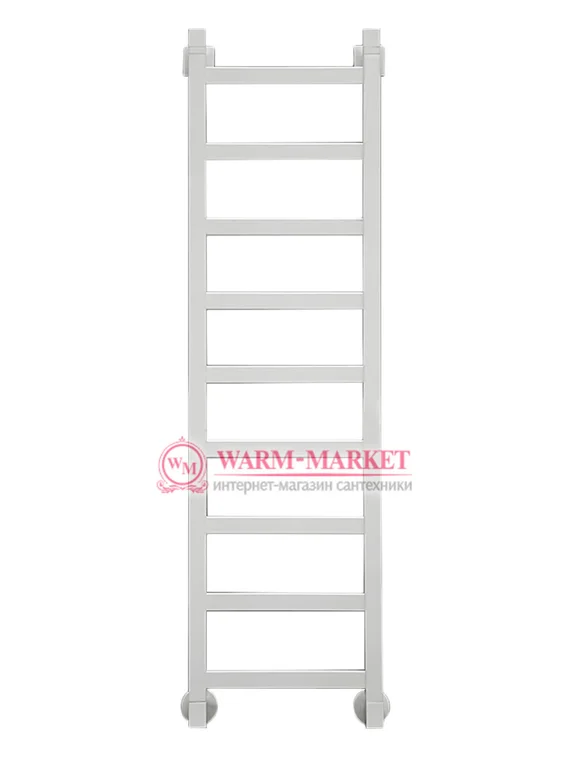 Quadro 1 1000х330 - узкий водяной полотенцесушитель из нержавеющей стали 330 мм. шириной белого цвета