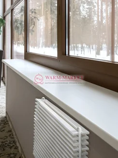 Горизонтальный трубчатый радиатор KZTO Paralleli g2 334 шаг 25