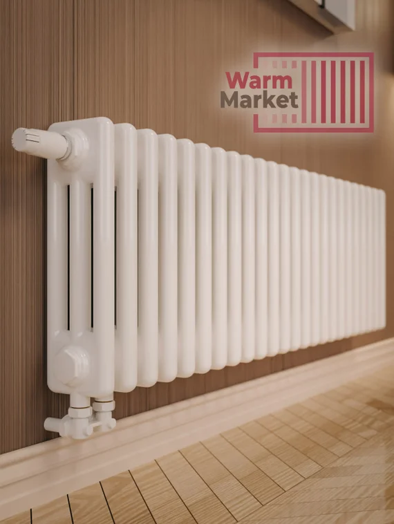 Axxinot Sentir 3037 - стальной трубчатый радиатор, нижнее подключение с термостатикой N69 твв