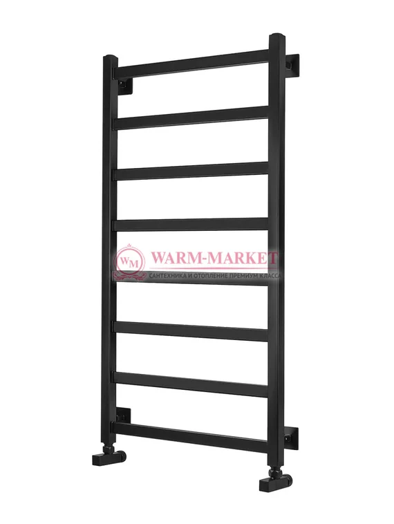 Водяной полотенцесушитель Secado Корсико 1 из нержавеющей стали, черный