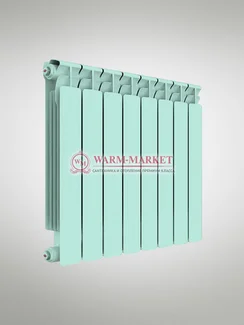 Rifar Alp Ral 500 - цветной биметаллический радиатор с боковым подключением