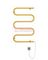 Ш-образный электрический полотенцесушитель, цвет золото