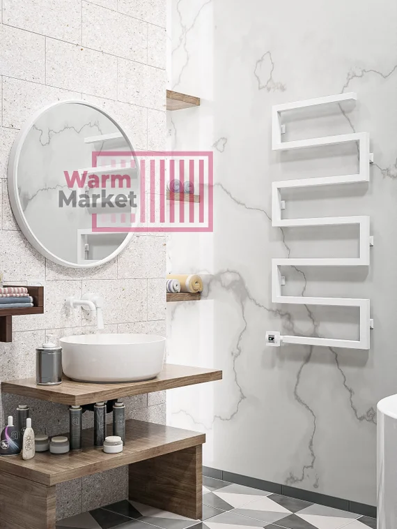 Axxinot Lurosa E - змеевидный электрический дизайн полотенцесушитель из нержавеющей стали