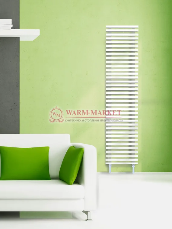 Steel VL 30х50 1730 - вертикальный трубчатый дизайн-радиатор шириной 530 мм, 35 секций